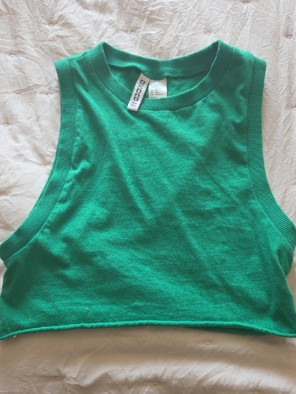 H&M Divided Bright Green Crewneck Tee